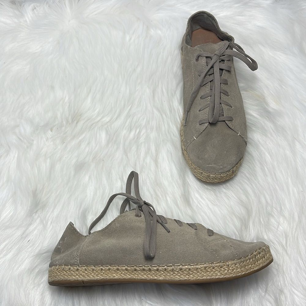 TOMS Lena Desert Taupe Espadrille Sneakers Sz 7.5